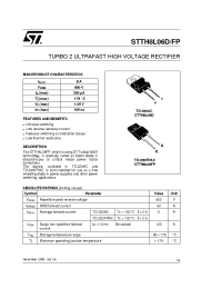 Datasheet STTH8L06FP manufacturer STMicroelectronics